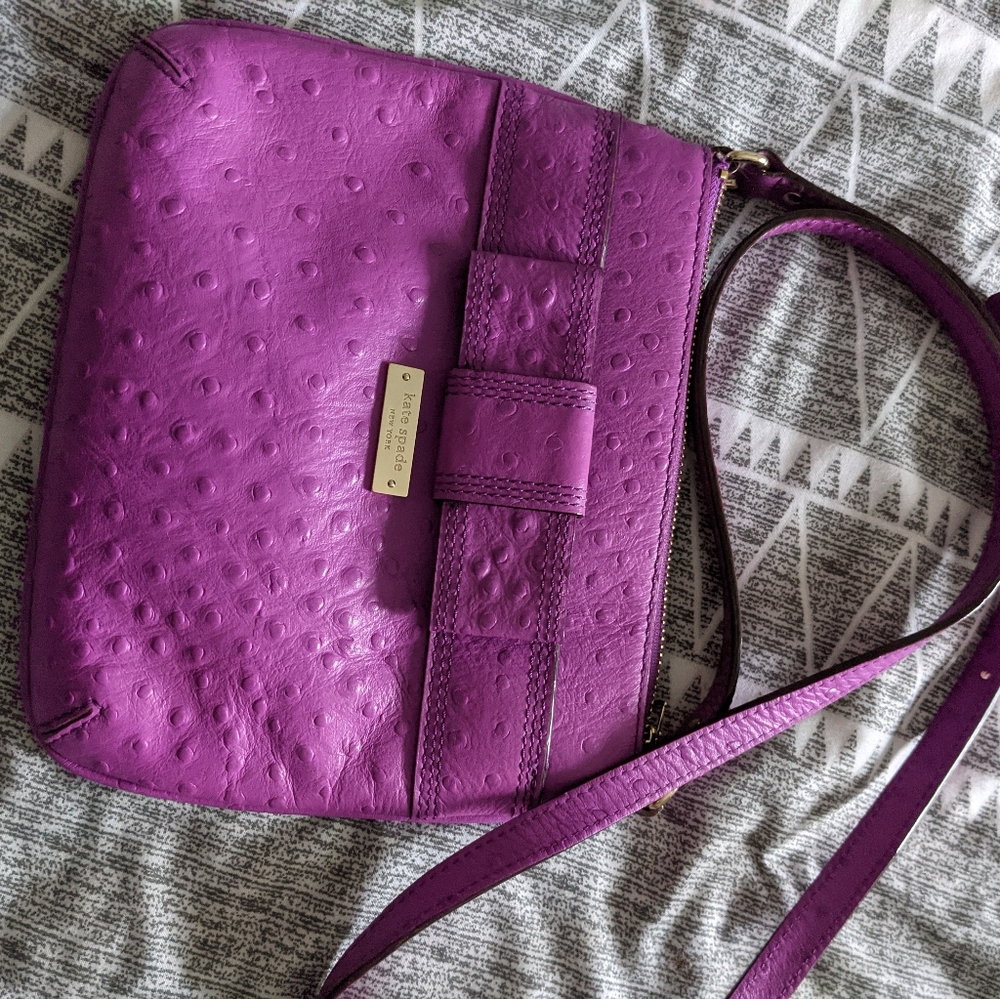 Gorgeous polkadot leather Kate Spade crossbody